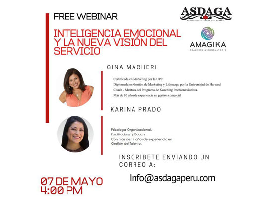 ASDAGA presenta un nuevo webinar: “Inteligencia emocional y la nueva visión del servicio”