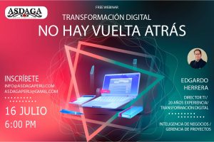 ASDAGA presenta webinar “Transformación digital: No hay vuelta atrás”