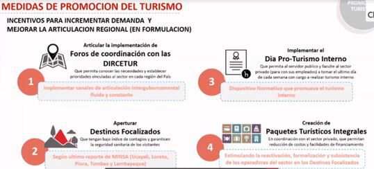 Nuevas medidas para reactivar el turismo