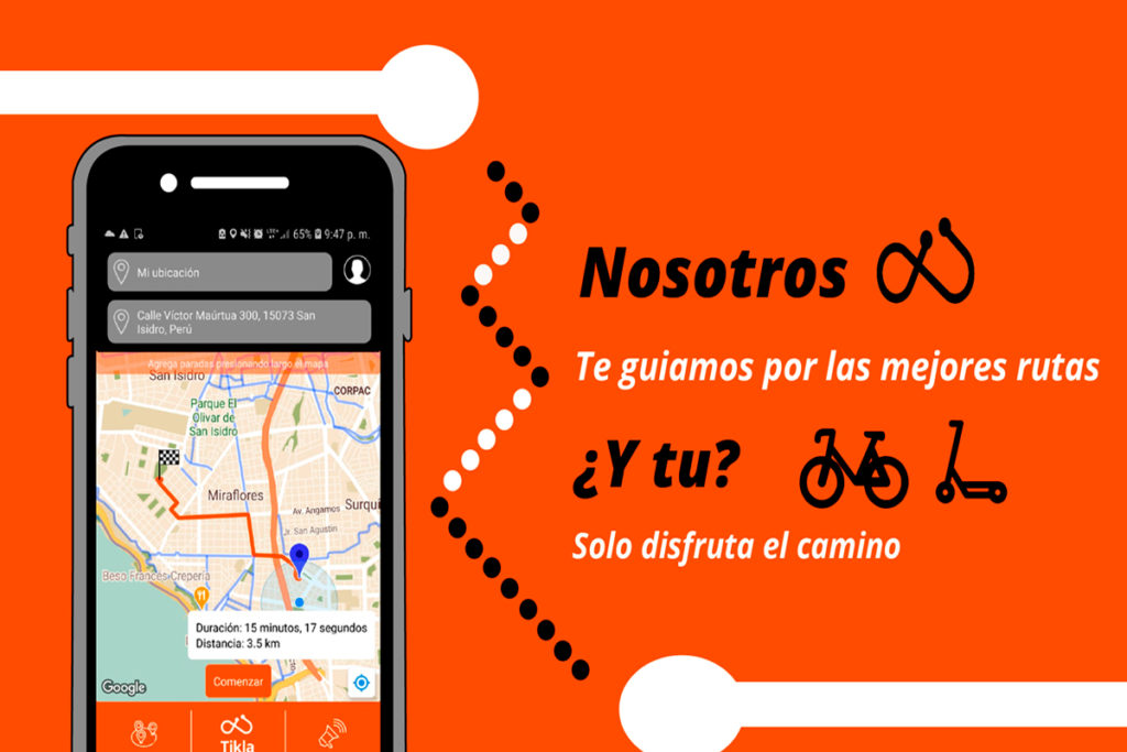 Tikla: Aplicativo gratuito para ciclistas de Lima y Callao