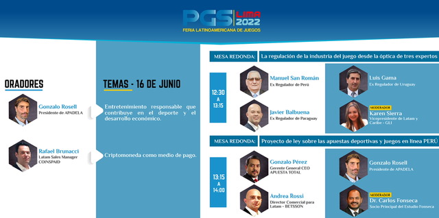 PGS 2022 anunció su cronograma de conferencias
