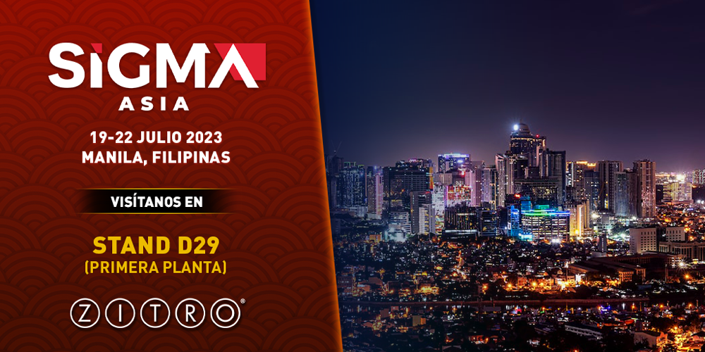Zitro estará en el stand #D29 de SiGMA Asia.