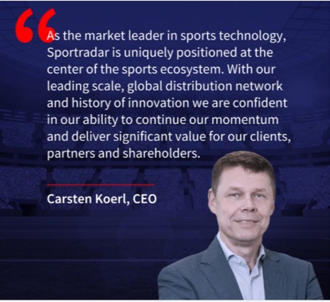 Sportradar describe su estrategia de crecimiento y sus perspectivas financieras en el Día del Inversor