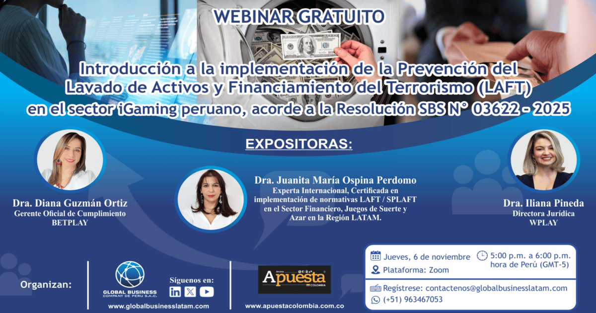 Perú norma LAFT webinar - Revista Casino Perú