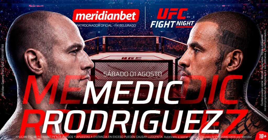 UFC nombra a Meridianbet patrocinador oficial de Fight Night Belgrado
