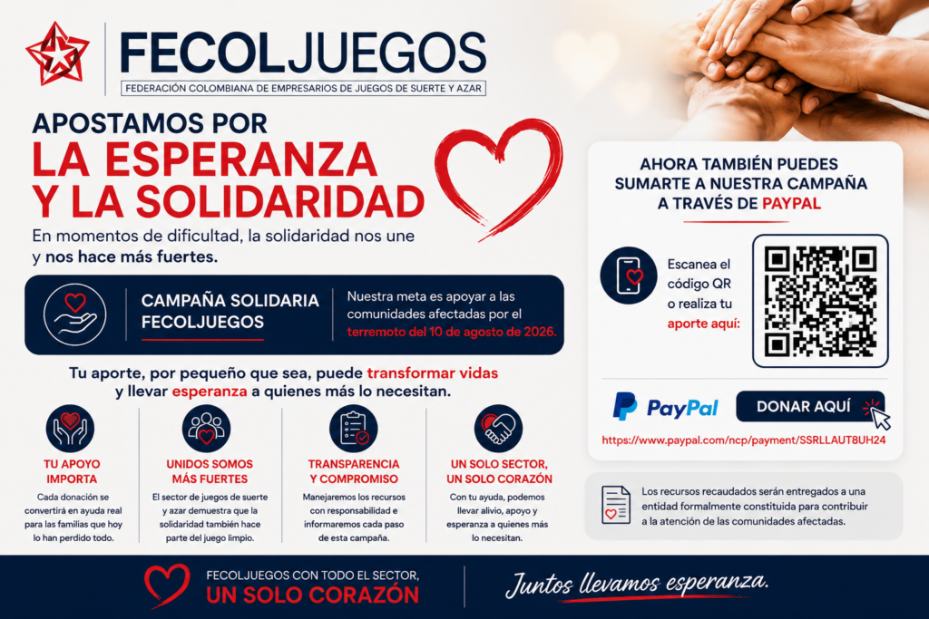 Colombia: Fecoljuegos lanza campaña solidaria para afectados por el terremoto